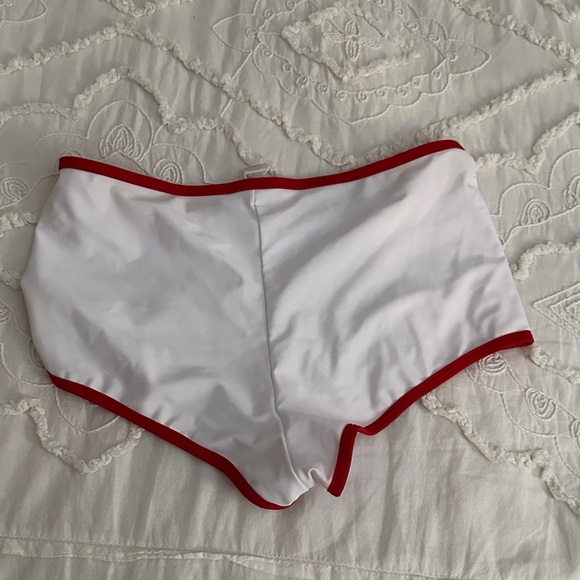 Fashion Nova Mexico Athletic Shorts with Red Accents - Picture 4 of 5